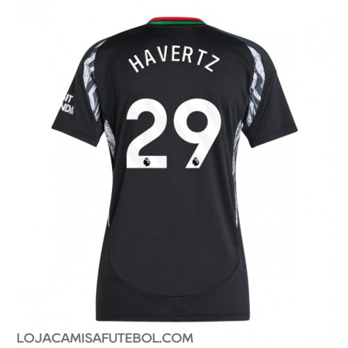 Camisa de Futebol Arsenal Kai Havertz #29 Equipamento Secundário Mulheres 2024-25 Manga Curta